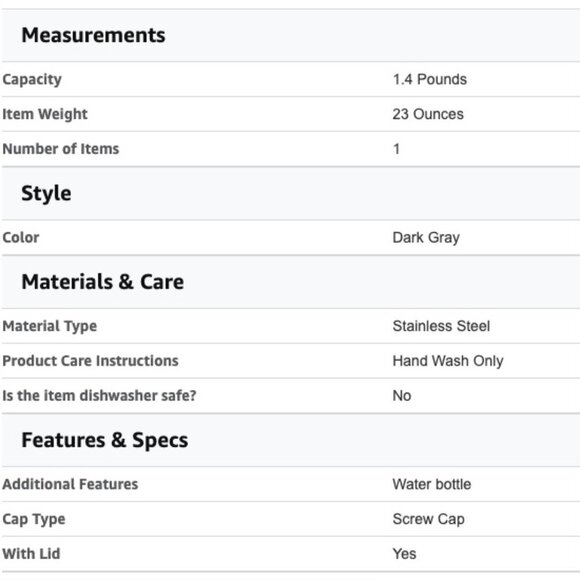 EQUA SMART water bottle (Dark Grey): New without tags - Picture 7 of 7